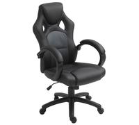 Executive Racing Swivel Gaming Office Chair PU Leather Computer Desk Chair Grey