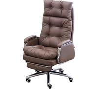 Executive Reclining Chair - Ergonomic Height Adjustable Managerial Chair with Retractable Footrest, Supports 330.7lbs (150kg)