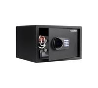 Executive Safe ACS-6 Large Digital Laptop Safe Box for Home, Office & Hotel - Fits 17” Laptop, Shelf, Electronic Keypad, Motorized Bolts, LED Display, USB Port & Emergency Key Lock - 35.3L Black Safe