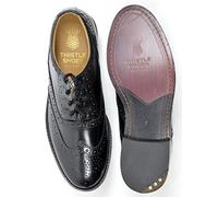 Executive Thistle Leather Traditional Custom Grade Ghillie Brogue - Wide Fit Available Black