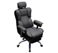 Executive Work Chair for Office Bedroom Gaming Writing Study Adjustable Armrest Comfy Breathable Fabric Padded High Back Desk Swivel Chair