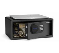 ExecutiveSafe ACS-4 Large Digital Laptop Safe Box for Home, Office & Hotel - Fits 17” Laptop, Electronic Keypad, Motorized Bolts, LED Display, USB Port & Emergency Key Lock - 23.4L Black Safe