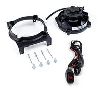 EXED Parts - Original SPAL Radiator Cooling Fan and Mounting Kit for SHERCO, with Waterproof Led ON/Off Switch, Dirt Bike Models from 2014 to 2022- Perfect fit, Easy to Install - Red