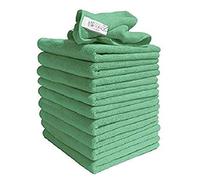 Exel 1 x Supercloth Medium Duty Microfibre Cloth ideal for Home, Car or Garden Pack of 10 Cloths - Green