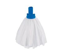 EXEL PSBU1210P Standard Big Mop, White and Blue (Pack of 10)