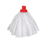 EXEL PSRE1210P Standard Big Mop, White and Red (Pack of 10)
