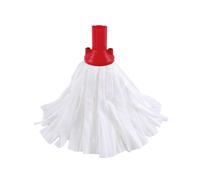EXEL PSRE1210P Standard Big Mop, White and Red (Pack of 10)