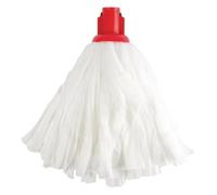 EXEL PSRE1210P Standard Big Mop, White and Red (Pack of 10)