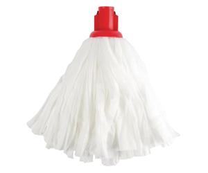 EXEL PSRE1210P Standard Big Mop, White and Red (Pack of 10)