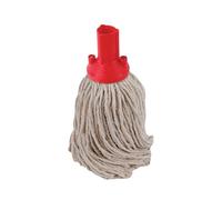 Exel® PY Socket Mop Head, Red, 250g, Recycled Yarn, Push Fit, Non-Slip, for Laminate & Lino Floors
