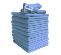 Exel Supercloth - Medium Duty Microfibre Cloths - Blue - Pack Of 10 - Exel - Mibu37