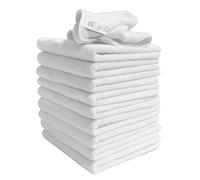 Exel Supercloth Medium-Duty Microfibre Cloths White - Pack of 10 (MIWH37) 40x40cm, 300gsm