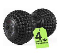 EXELLEON 4-Speed Vibrating Peanut Massage Ball,Peanut Massager with Vibrating Foam Roller for Plantar Fasciitis, Mobility & Deep Tissue Trigger Point Therapy | Eases Fibromyalgia, Sciatica, Neuropathy