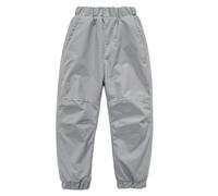 Exemaba Kids Water-Resistant Trousers for Boys Girls Outdoor Windproof Cargo Joggers Pants for Spring, Summer, Camping, Travelling (Grey,140/7-8y)