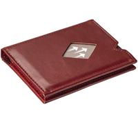 EXENTRI EX MIW 424 Mens Leather Bi-Fold Miniwallet with RFID Protection Rich Red