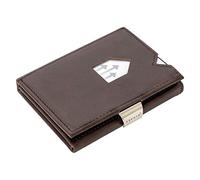 EXENTRI Leather Trifold Wallet - RFID Blocking w/Stainless Steel Locking Clip