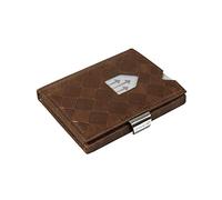 EXENTRI Leather Wallet with RFID Block, Hazelnut Chess