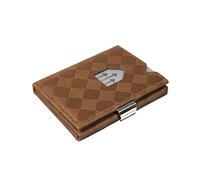 EXENTRI Leather Wallet with RFID Block, Sand Chess