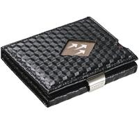EXENTRI Premium Leather Wallet with RFID Block, Black Cube
