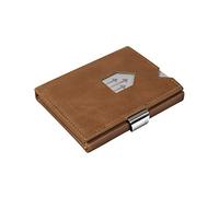 EXENTRI Wallet in Sand - Premium RFID Blocking Trifold Leather Wallet with Stainless Steel Locking Clip