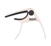 EXENXA Capo for Acoustic Guitar Metal Guitar Capo Quick Change Single-handed Lightweight Strong Accessory (Color : Silver, Size : One size) (Gold One Size)
