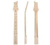 EXENXA Electric Guitar Neck 22 Frets Maple 25.51 Inch Bolt On With Truss Rod Matt Finished Unfinished Guitar Neck (Color : 01) (Maple Fretboard)