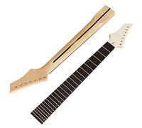 EXENXA Electric Guitar Neck 24 Frets 7 String Maple Fingerboard Natural & Black Guitar Neck