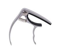 EXENXA Home Guitar Capo Home Guitar Capo Metal Quick Change Clamp Key Zinc Alloy Guitar Capo For Acoustic Classical Guitar Ukulele With Pin Puller85cm (Color : Black) (Silver)