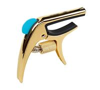 EXENXA Home Guitar Capo Home Guitar Capo Multifunctional Single-handed Guitar Capo Zinc Alloy With Bridge Pin Puller Guitar Pick Slot For Acoustic Electric Guitars Bass (Color : Gold) (Gold)
