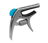 EXENXA Home Guitar Capo Home Guitar Capo Multifunctional Single-handed Guitar Capo Zinc Alloy With Bridge Pin Puller Guitar Pick Slot For Acoustic Electric Guitars Bass (Color : Gold) (Silver)