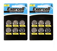 Exercell Battery Set - 12-Pack Assorted Lithium Coin Cell Batteries (CR2032, CR2025, CR2016) | Reliable & Long-Lasting Power for Watches, Remotes, Key Fobs & More