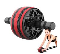 Exercise Ab Wheel - Double Wheel Stability Trainer, ABS PVC Core Strength Roller, High Intensity Control | Portable Fitness Equipment with Full Body Conditioning for Home Gym Workout