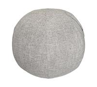 Exercise Ball Cover Pilates Chair Protector Ball Cover Linen Material with Carry Handle Suitable for Home, Light Gray 55cm