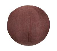Exercise Ball Cover Pilates Chair Protector Ball Cover Linen Material with Carry Handle Suitable for Home, Coffee 55cm