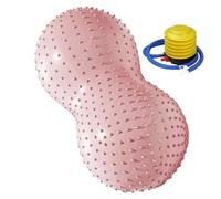 Exercise Ball - Groundnut Shape, Pilates Stability Equipment | Anti Burst Fitness Ball With Air Pump, Workout Support Tool, Home Office Training Aid For Women Kids