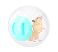 Exercise Ball Hamster 14.5 cm, Hamster Ball, Hamster Wheel Exercise Ball, Plastic Hamster Ball, Hamster Run Ball for Dwarf Hamsters, Gerbils, Guinea Pigs, Pet Jogging Play (Blue Transparent)