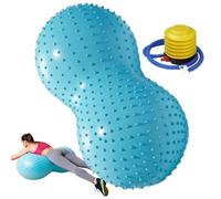 Exercise Balls - Seventeen Points Seven Inches Wide, Blue Pink Color Option, Ribbed Edge Massage, Pregnancy Safe Activity Assistant | Air Pump Blows For Women Office Flex S