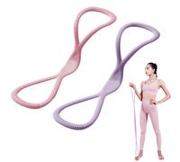 Exercise Band - Arm Stretch Bands for Exercise | Silicone 8 Shaped Elastic Training Band | Yoga Pull Rope for the Rear Chest | 18.11 Inch 4.53 Inch | Tool for Muscle Training, Leg Stretching Tool