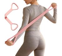 Exercise Band - Workout Equipment with 8 Shaped Non-Slip Handles - Resistance Band for Stretching and Fitness | for Full Body Workout at Home Gymnastics Yoga Stack
