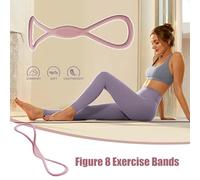 Exercise Bands,Figure 8 Elastic Exercise Bands - 15 Pounds Yoga Rope Fitness Puller for Training Leg Chest Shoulder Recovery Beginner Sports Lover Home Back Arms