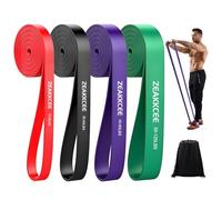 Exercise Bands Resistance Band, Pull Up Bands Assistance Bands, 4 Different Levels Stretch Bands Workout Bands for Exercise Strength Training Yoga Muscle Toning Fitness