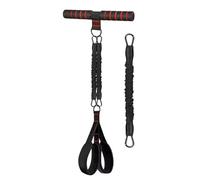 Exercise Bands with Handles - Ab Trainer Sit Up Equipment 3 Tube Adjustable | Ergonomic Foot Pedal Resistance Band | for Home Fitness Gym Arm Leg Waist Abdomen