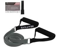 Exercise Bands with Handles, Resistance Bands with Handles, Ideal for Physical Therapy, Strength Training, Muscle Building - Door Anchor and Starter Guide Included (Grey-X Heavy(18kg))