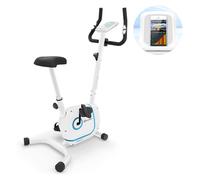 Exercise Bike Cardio Machine Pedal train 12kg Flywheel Home gym Heart rate White