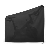 Exercise Bike Cover, Heavy Duty Waterproof Oxford Cloth Vertical Protective Cover, Dustproof Black