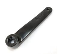 Exercise Bike Crank, 170mm Iron Square Hole Left/Right Arm for Indoor Sports Bikes, 9/16-20 Pedal Thread, Black