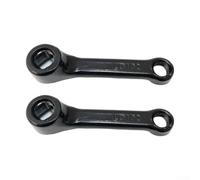 Exercise Bike Crank Set 102mm Center Distance Iron Construction Having 13x13mm Square Hole 9 Over 16-20 Pedal Thread for Indoor Cycling Equipment - Black 1 Pair