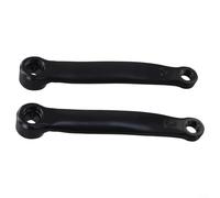 Exercise Bike Crank Set 165Mm Square Hole Iron Cranks Left Right Replacement Parts Indoor Cycling Sports Bicycle Pedal Arm Accessories With 9/16-20 Thread Mount Black, Bicycle Crank Arm(Left+Right)
