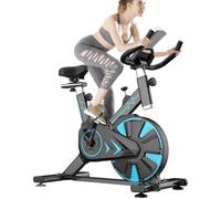 Exercise Bike for Home Use 2026 Stationary Bike with LCD Display and APP, Adjustable Magnetic Resistance Spin bike with Dumbbell Rack, 180KG Weight Capacity