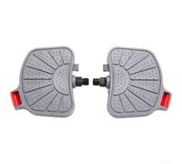 Exercise Bike Pedal Straps | Adjustable Plastic Foot Ties with 1/2" & 9/16" Threads | Non-Slip Grip for Stationary Cycling | Secure Fitness Accessories | Gray |(1/2in)